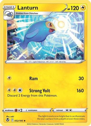 Lanturn (52) Reverse Holofoil - Silver Tempest