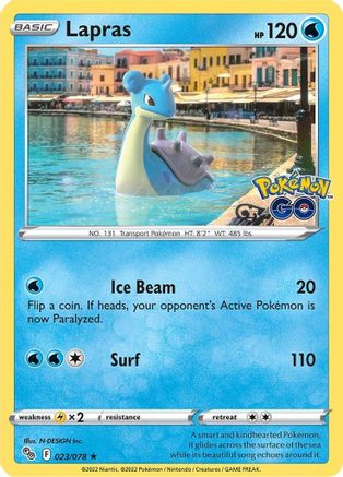 Lapras (23) Reverse Holofoil - Pokemon GO