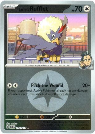 Larry's Rufflet (Energy Symbol Pattern) (173) Reverse Holofoil - Ascended Heroes