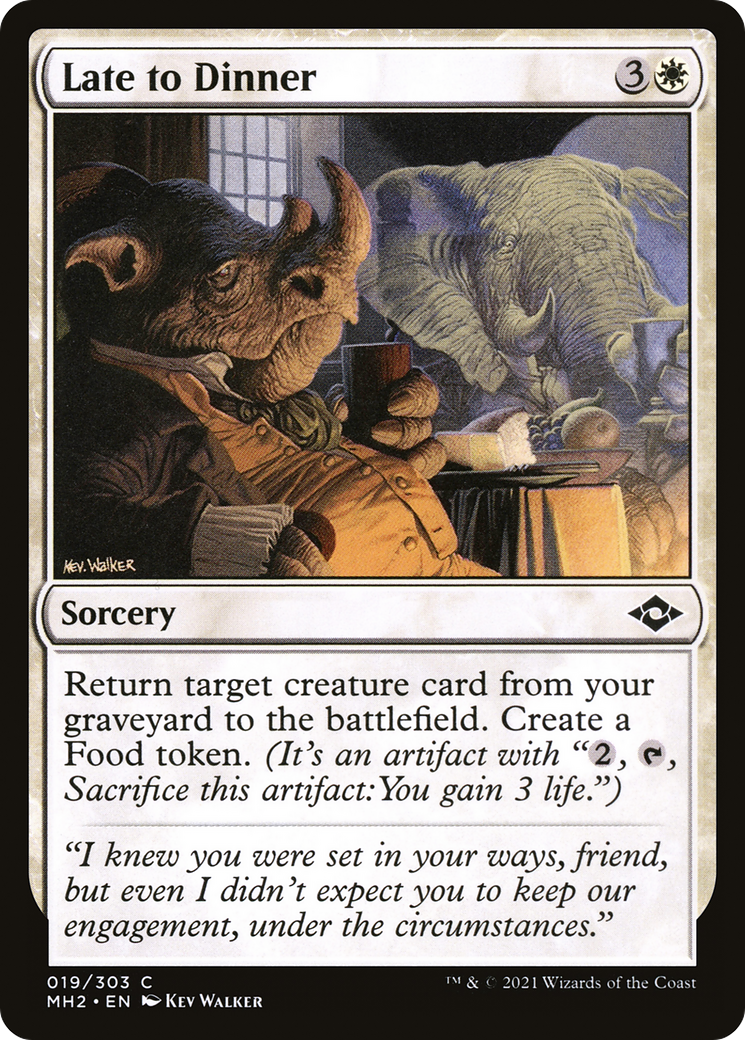 Late to Dinner (019) - Modern Horizons 2 Foil