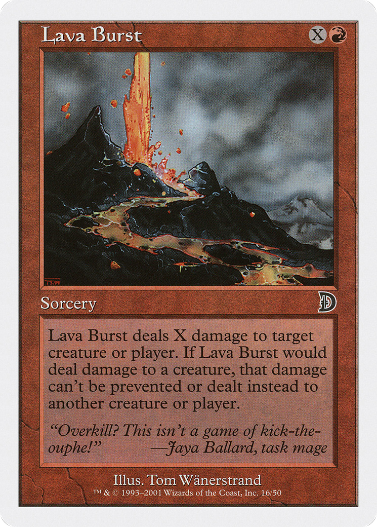 Lava Burst (016) - Deckmasters