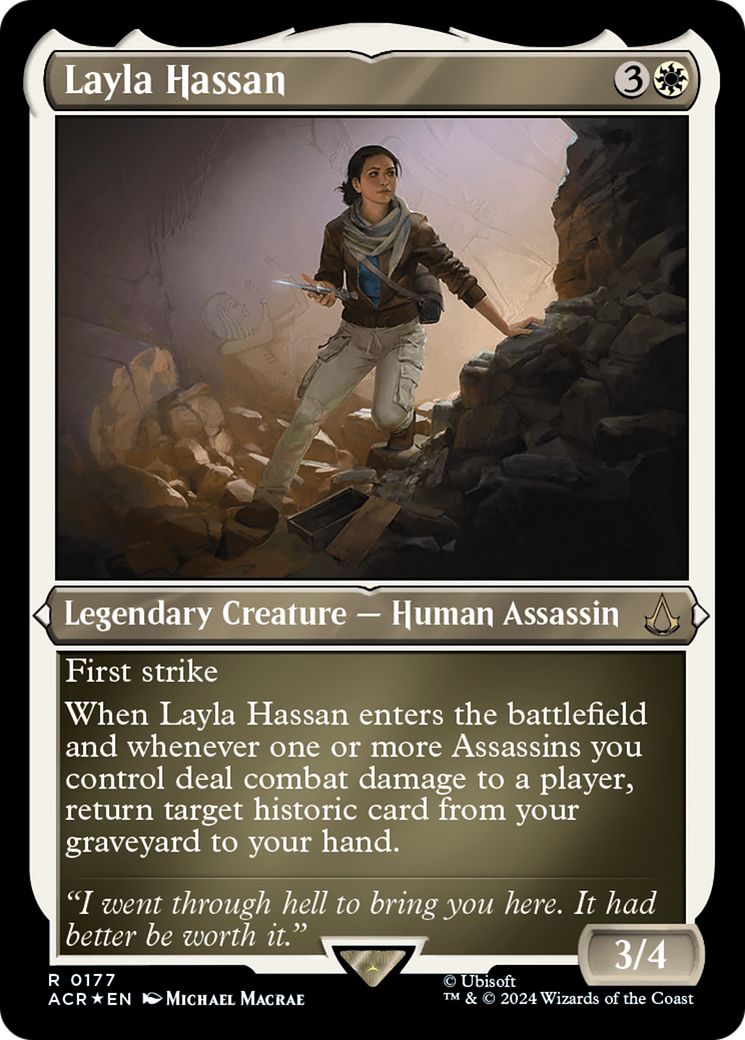 Layla Hassan (177) Etched Foil - Assassin's Creed