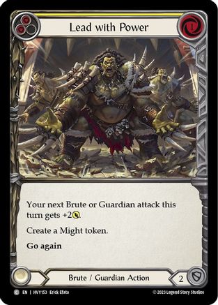 Lead with Power (Yellow) (HVY153) - Heavy Hitters