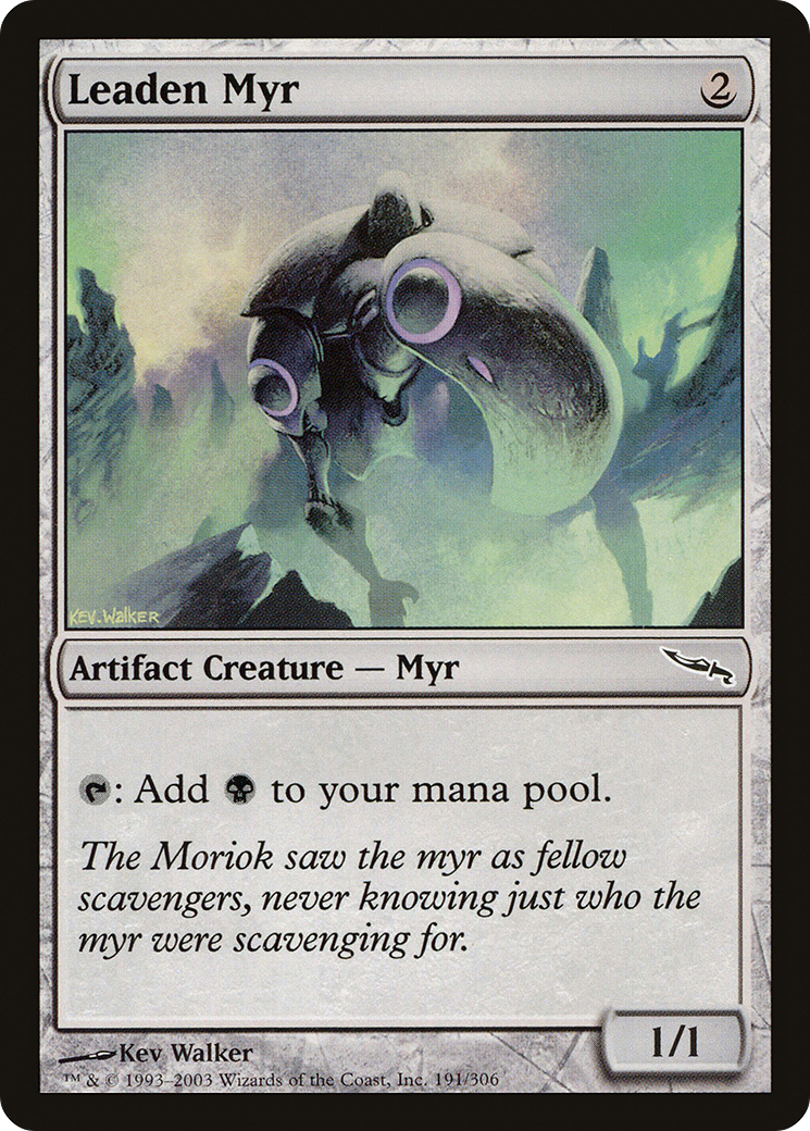 Leaden Myr (191) Foil - Mirrodin