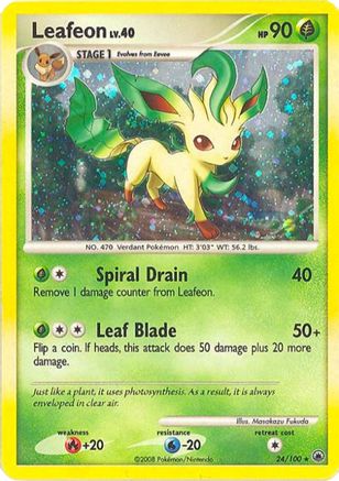 Leafeon (Deck Exclusives) (24) Holofoil - Majestic Dawn