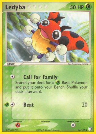 Ledyba (64) Reverse Holofoil - Team Rocket Returns