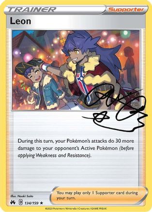 Leon (134) Reverse Holofoil - Crown Zenith