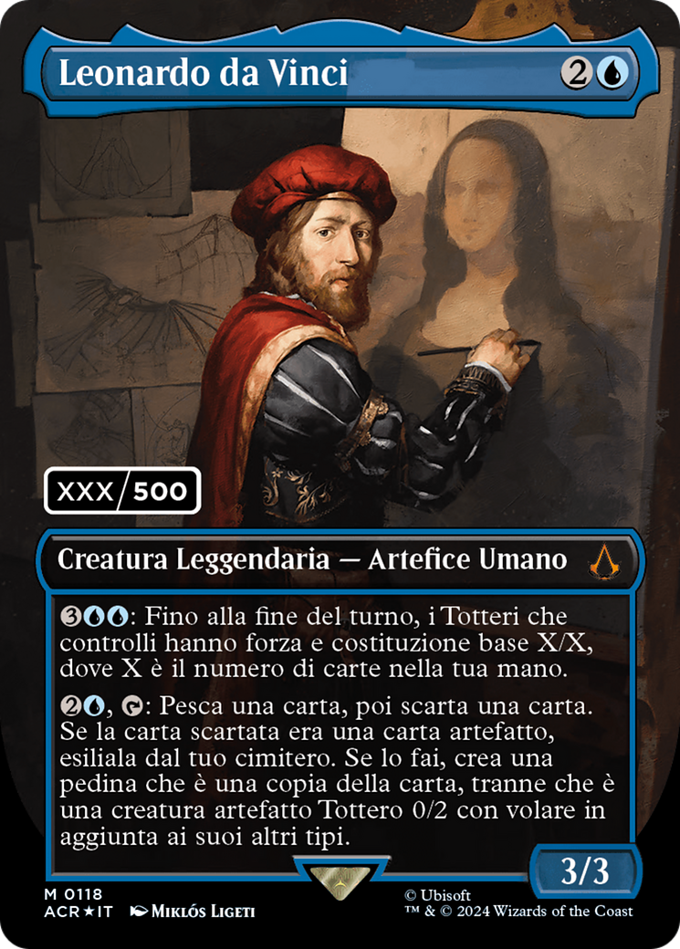 Leonardo da Vinci (Italian) (Serial Numbered) (118) Foil - Assassin's Creed