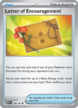 Letter of Encouragement (189) Reverse Holofoil - Obsidian Flames