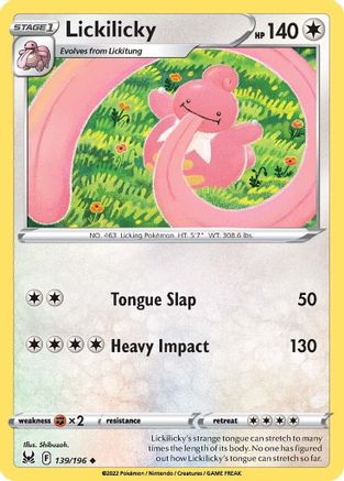 Lickilicky (139) Reverse Holofoil - Lost Origin