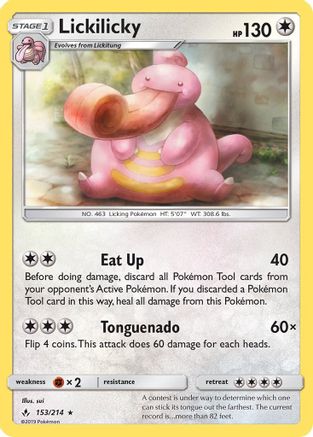 Lickilicky (153) Reverse Holofoil - Unbroken Bonds