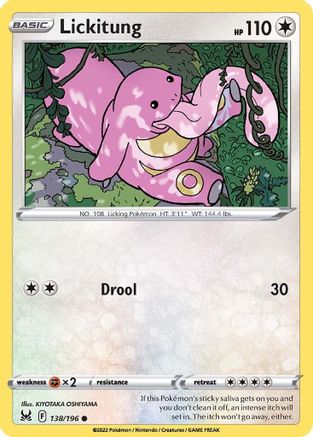Lickitung (138) Reverse Holofoil - Lost Origin