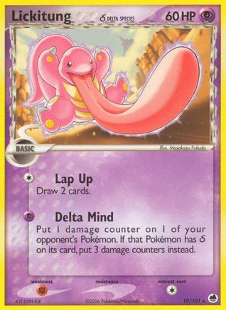 Lickitung (Delta Species) (19) Reverse Holofoil - Dragon Frontiers