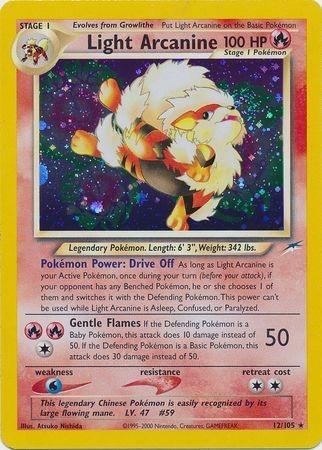 Light Arcanine (12) (Unlimited) Holofoil - Neo Destiny