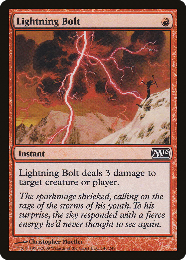 Lightning Bolt (146) Foil - Magic 2010