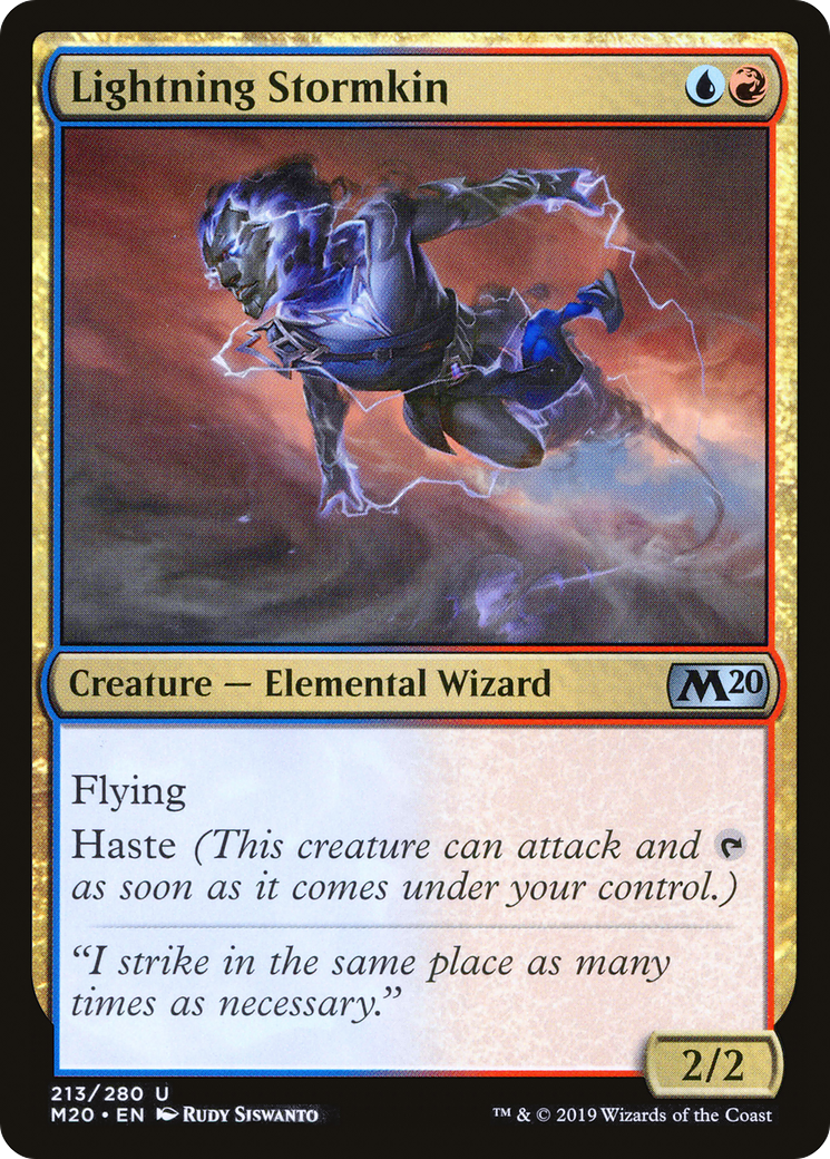 Lightning Stormkin (213) - Core Set 2020 Foil