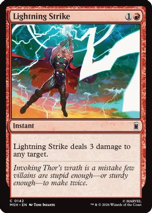 Lightning Strike (142) Foil - Marvel Super Heroes