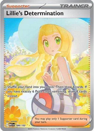 Lillie's Determination (Alternate Full Art) (184) Holofoil - Mega Evolution