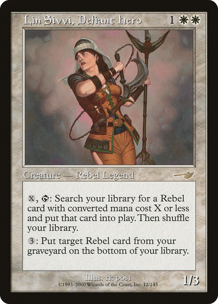 Lin Sivvi, Defiant Hero (012) - Nemesis