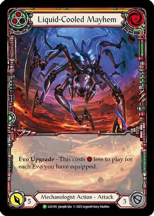 Liquid-Cooled Mayhem (Extended Art) (LGS199) Rainbow Foil - Flesh and Blood: Promo Cards