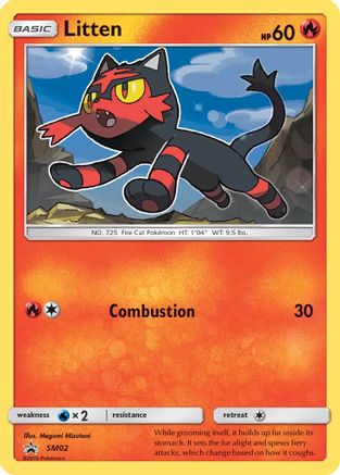 Litten (SM02) Holofoil - Black Star Promos