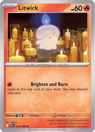 Litwick (16) Reverse Holofoil - White Flare