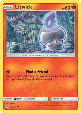 Litwick (28) Reverse Holofoil - Unified Minds