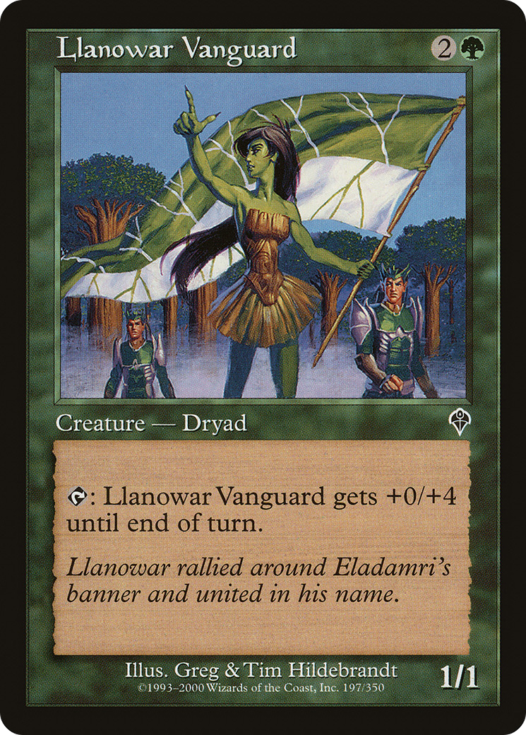 Llanowar Vanguard (197) Foil - Invasion