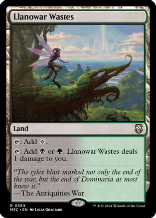 Llanowar Wastes (354) Ripple Foil - Commander: Modern Horizons 3