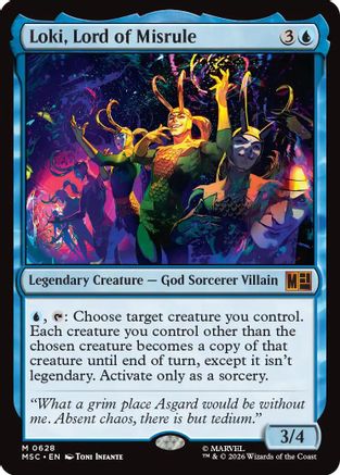Loki, Lord of Misrule (628) Foil - Commander: Marvel Super Heroes