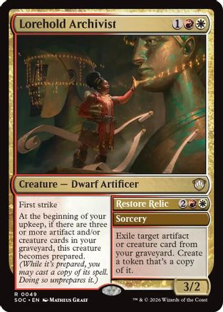 Lorehold Archivist (049) - Commander: Secrets of Strixhaven