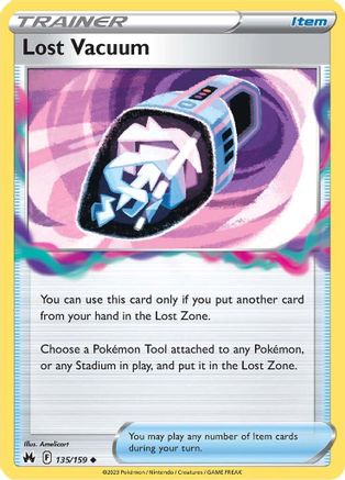 Lost Vacuum (135) Reverse Holofoil - Crown Zenith