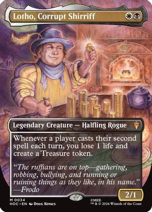 Lotho, Corrupt Shirriff (Borderless) (034) - The Hobbit: Eternal-Legal