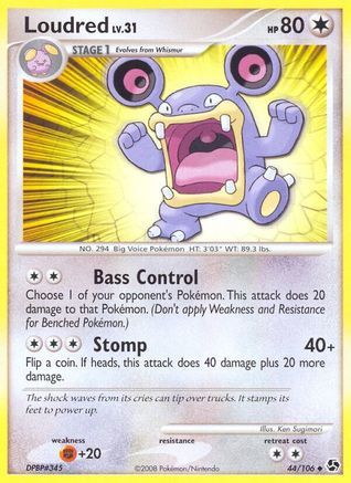 Loudred (44) Reverse Holofoil - Great Encounters