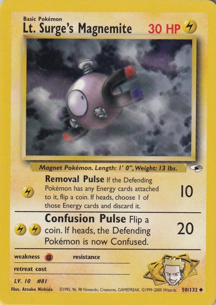 Lt. Surge's Magnemite (50) (Unlimited) - Gym Heroes
