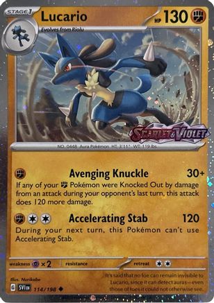 Lucario (Stamped) (114) Holofoil - Miscellaneous Cards & Products