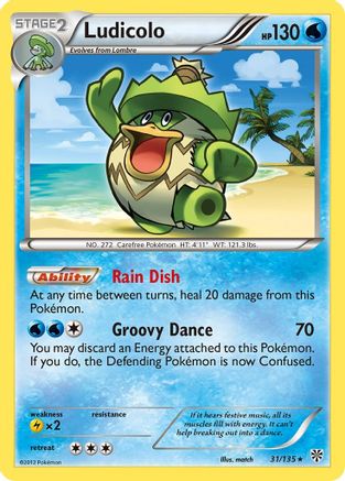 Ludicolo (31) Reverse Holofoil - Plasma Storm
