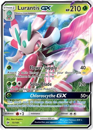 Lurantis GX (15) Holofoil - Sun & Moon