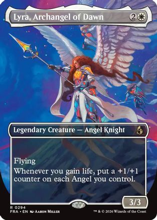 Lyra, Archangel of Dawn (Borderless Echoed Pairs) (294) Foil - Reality Fracture
