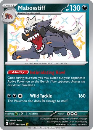 Mabosstiff (188) Holofoil - Paldean Fates