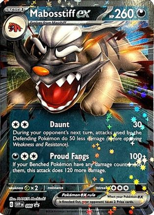 Mabosstiff ex (86) Holofoil - Black Star Promos