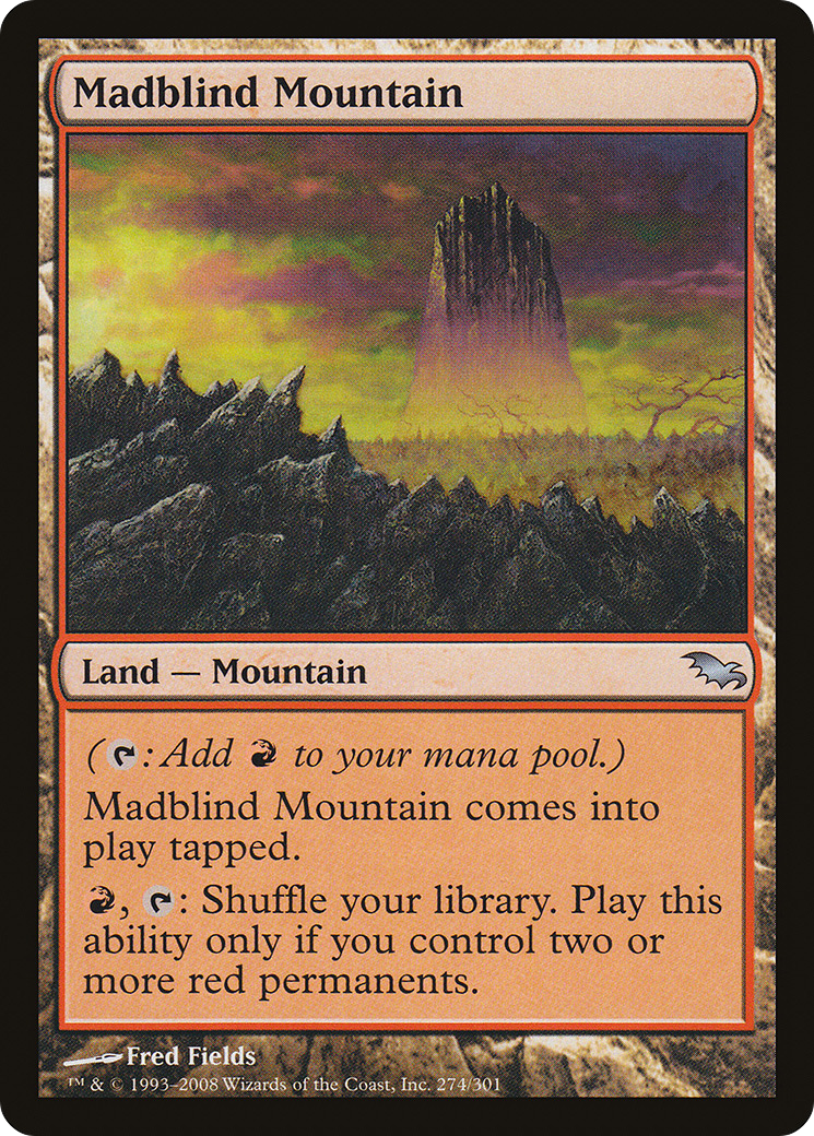 Madblind Mountain (274) Foil - Shadowmoor