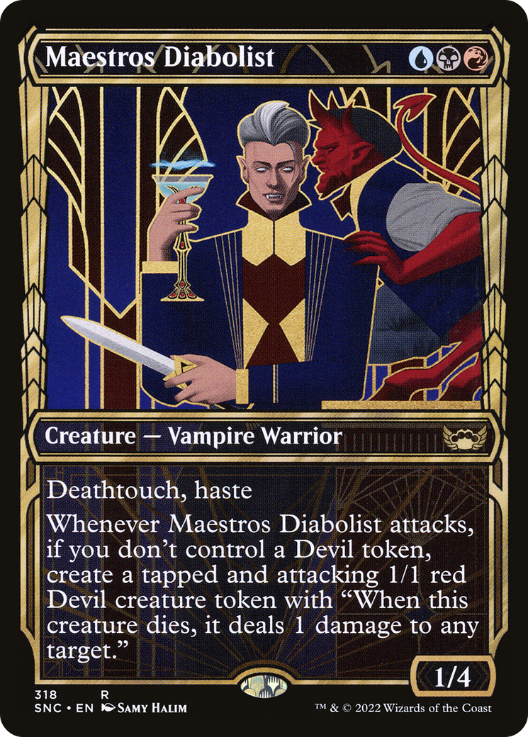Maestros Diabolist (Showcase) (318) - Streets of New Capenna Foil