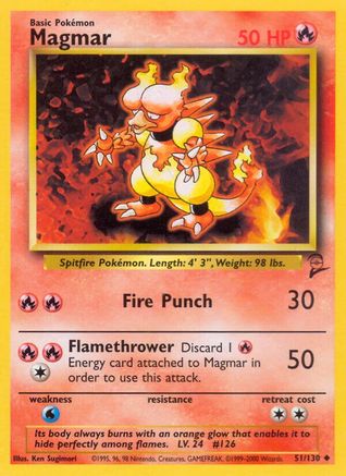 Magmar (51) - Base Set 2
