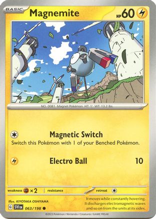 Magnemite (63) Reverse Holofoil - Scarlet & Violet