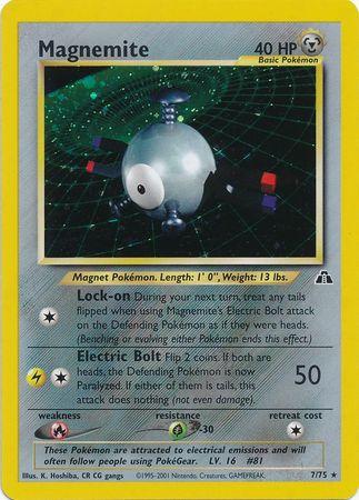 Magnemite (7) (Unlimited) Holofoil - Neo Discovery