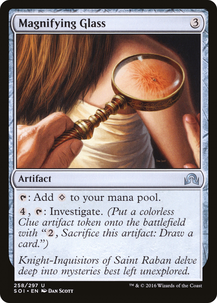 Magnifying Glass (258) Foil - Shadows over Innistrad