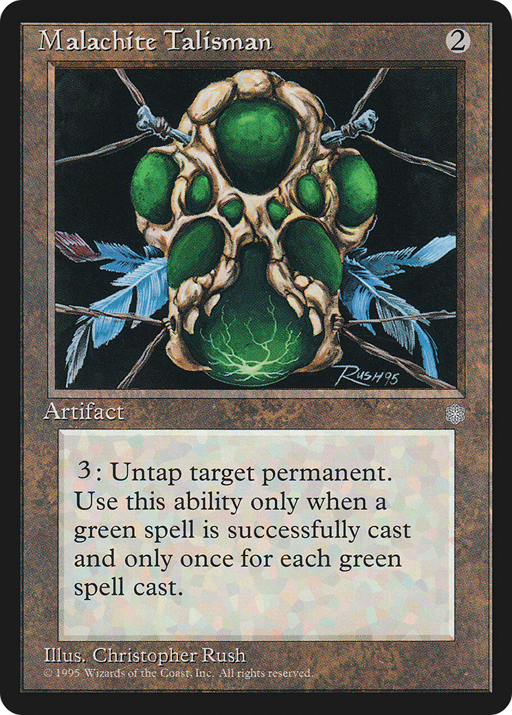 Malachite Talisman - Ice Age