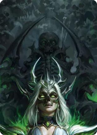 Malice, Domina of the Dead // Levia, Shadowborn Abomination Double Sided Art Card (Top Center) - GEM Pack