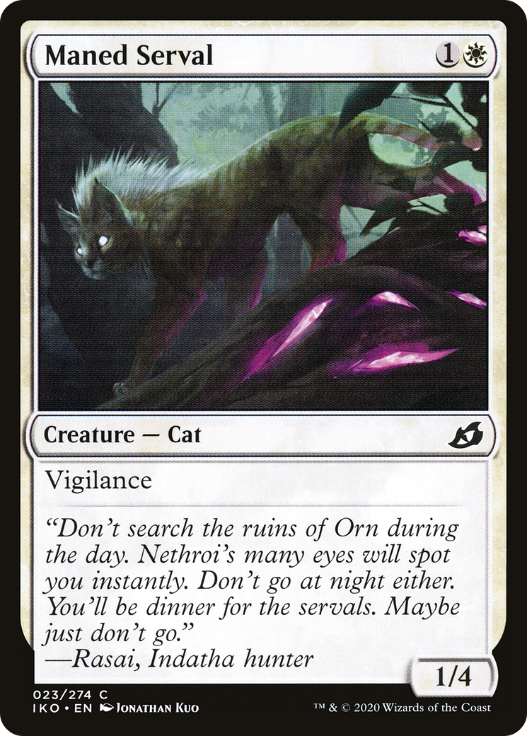 Maned Serval (023) - Ikoria: Lair of Behemoths Foil